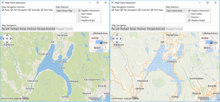 Selecting map sub layers