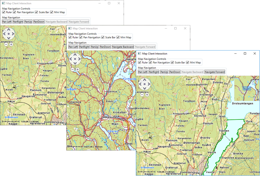 Map area navigation