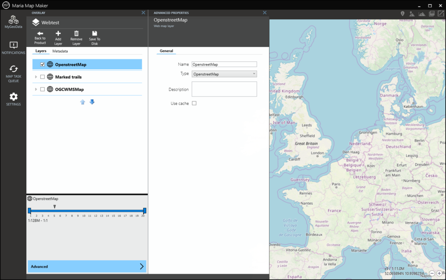 OpenStreetMap layer